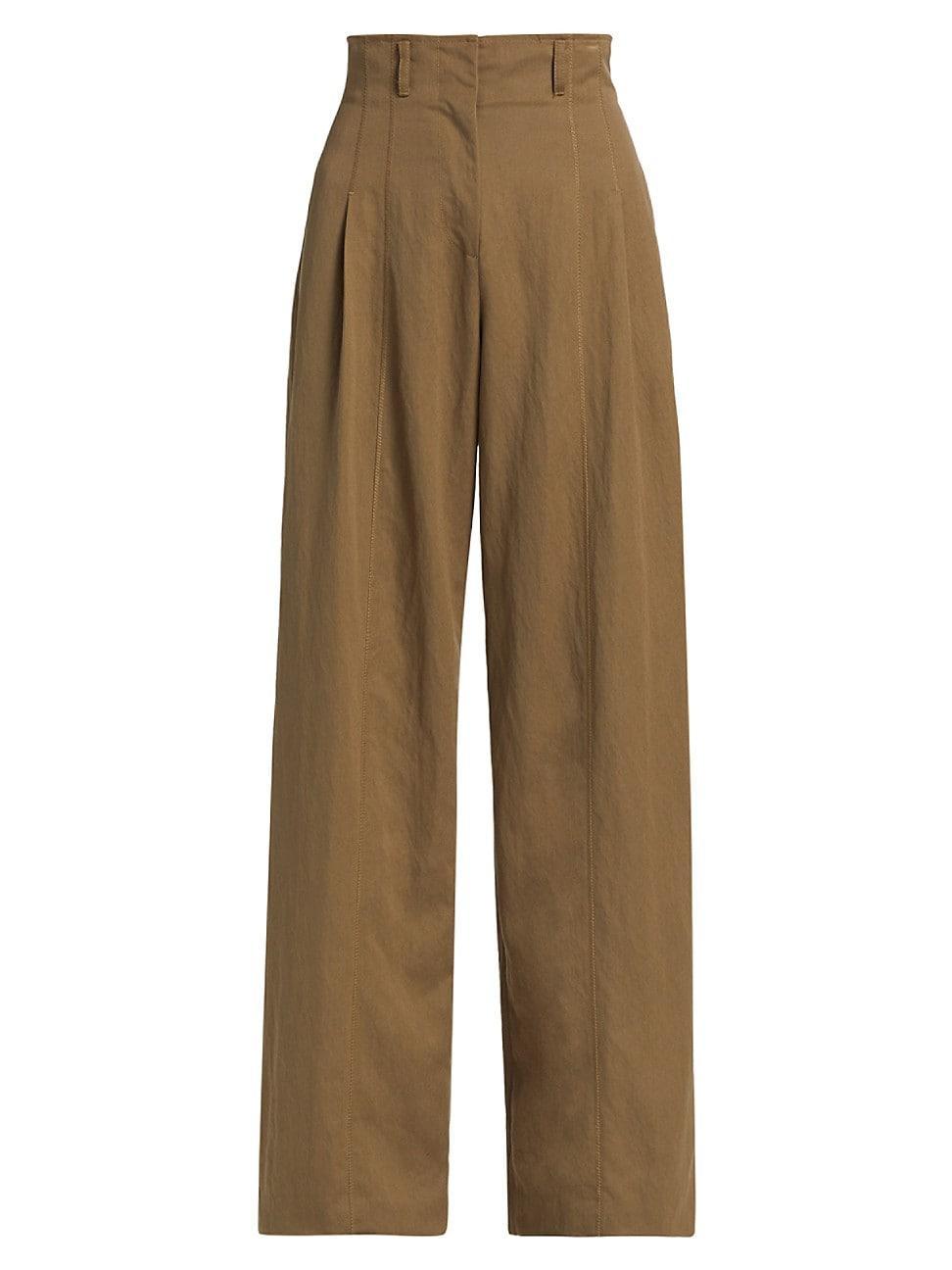 Womens Delvine Pleated Trousers Product Image