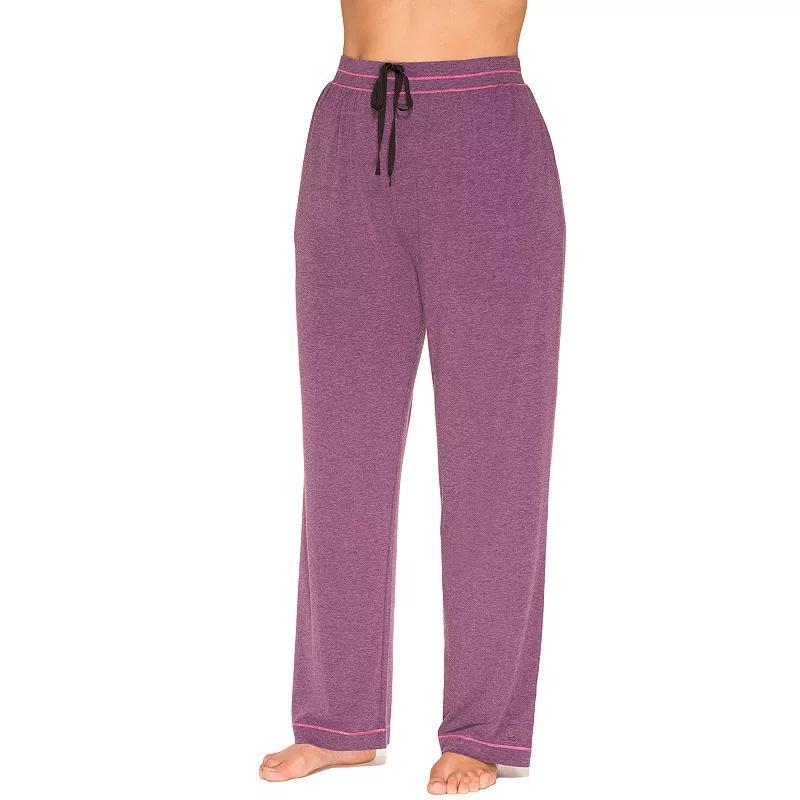 Plus Size Cuddl Duds Essentials Pajama Pants, Womens Aqua Grey Product Image