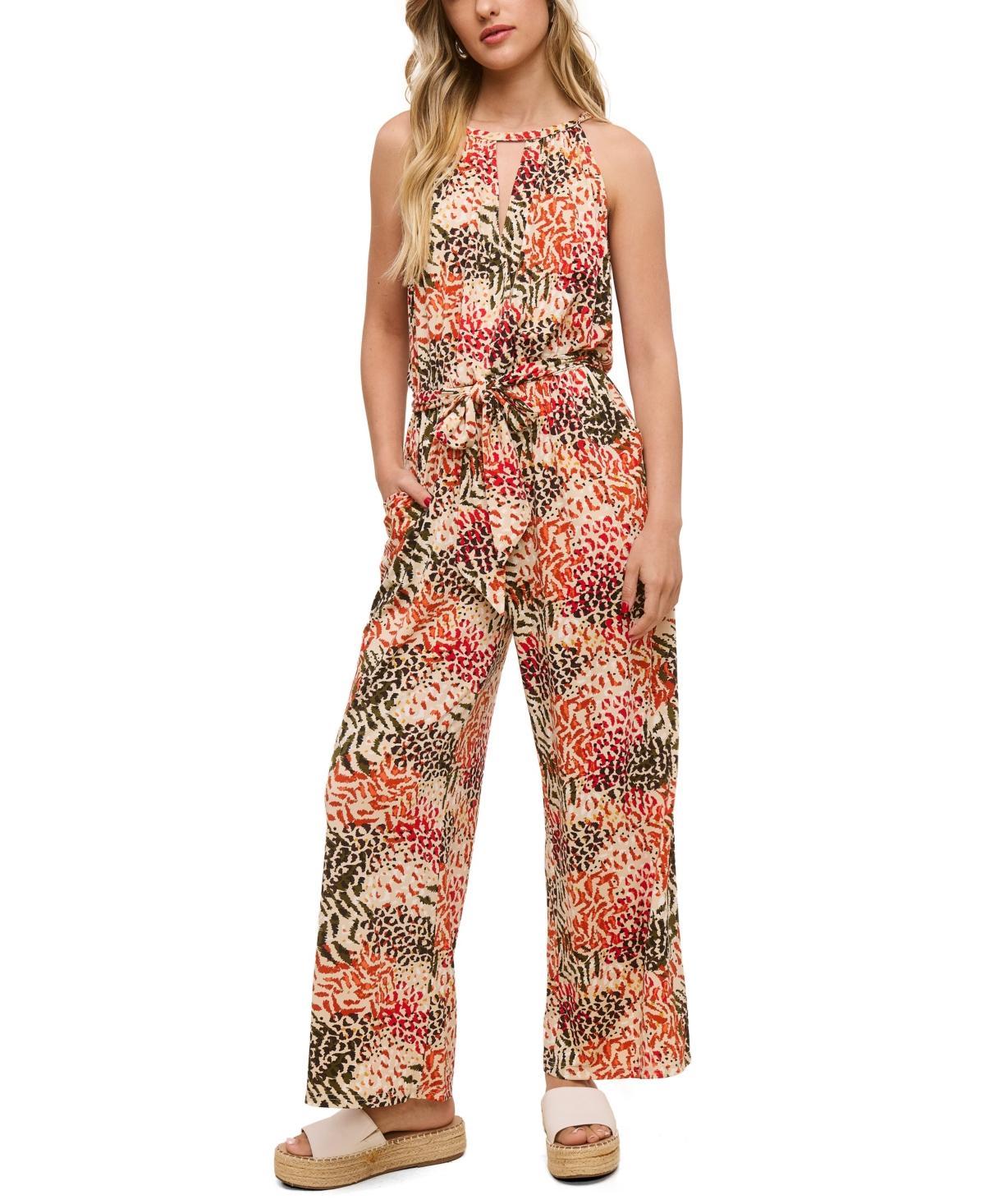 John Paul Richard Womens Printed Matte Jersey Jumpsuit Product Image