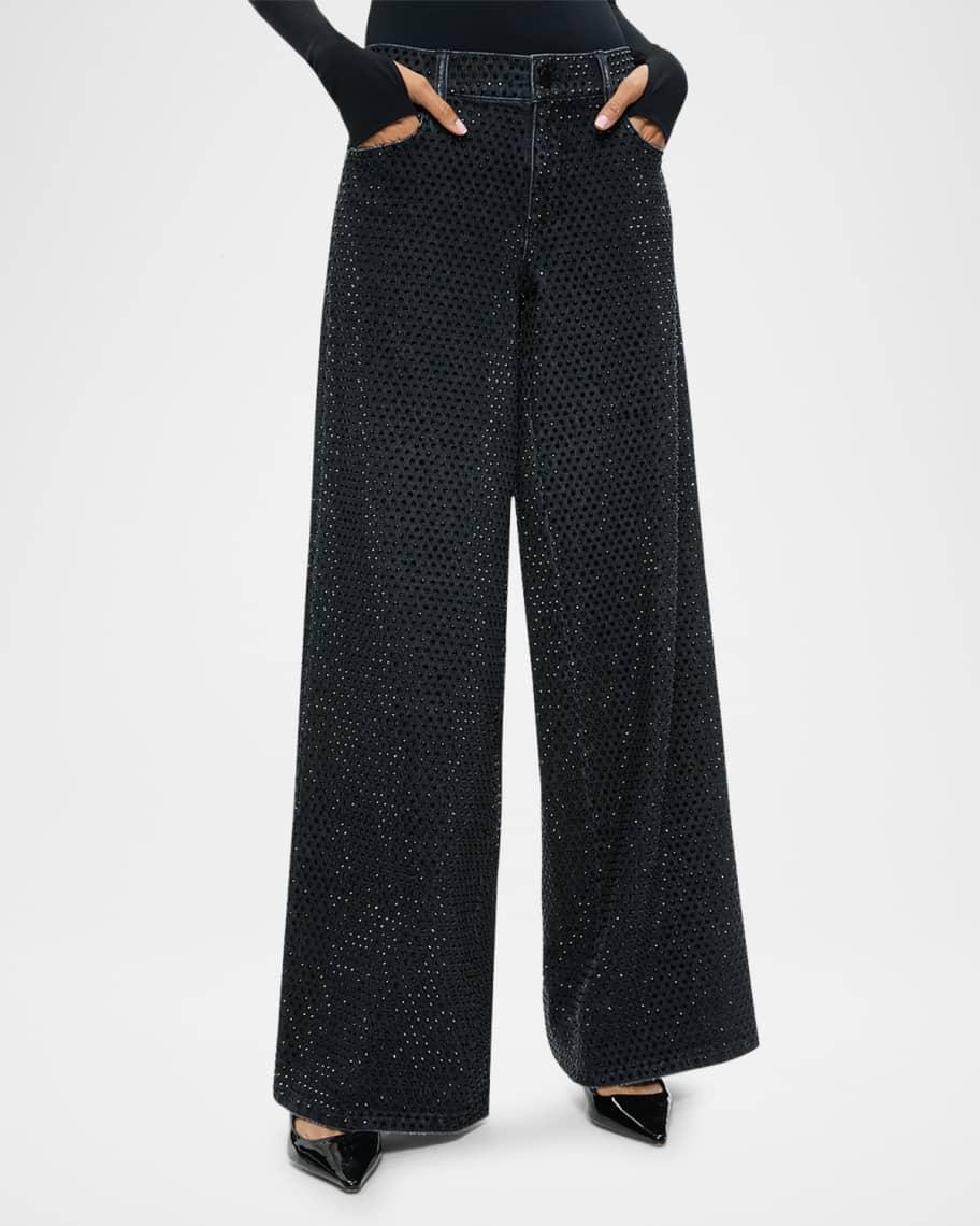 Trish Low-Rise Embellished Baggy Jeans product image