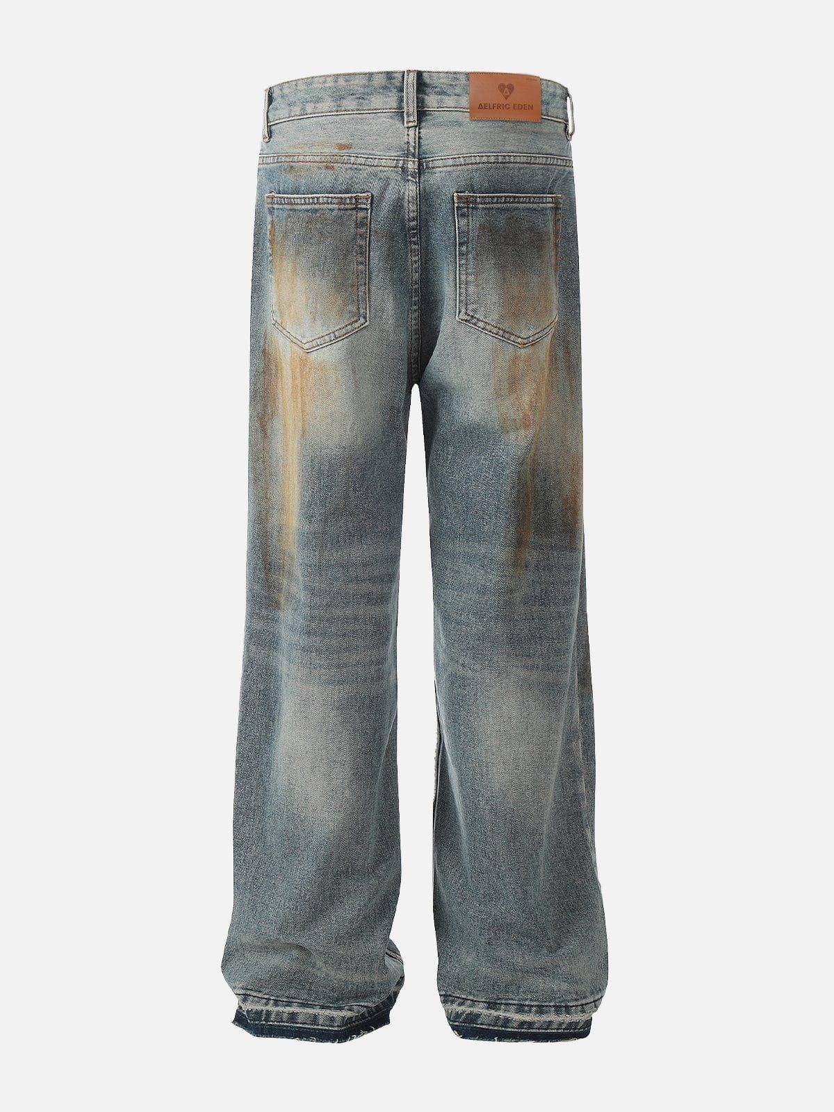 Aelfric Eden Mud Dyeing Print Jeans Product Image