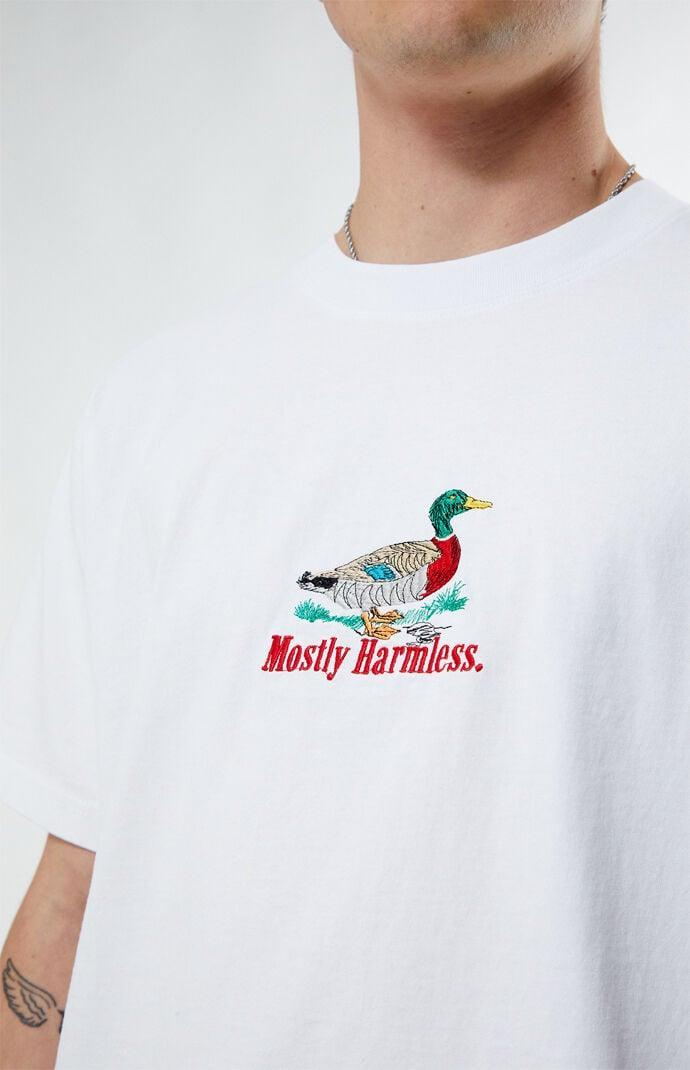 Men's Mostly Harmless Embroidered Oversized T-Shirt Product Image