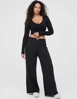 OFFLINE By Aerie OTT Fleece Super Wide Leg Pant Product Image