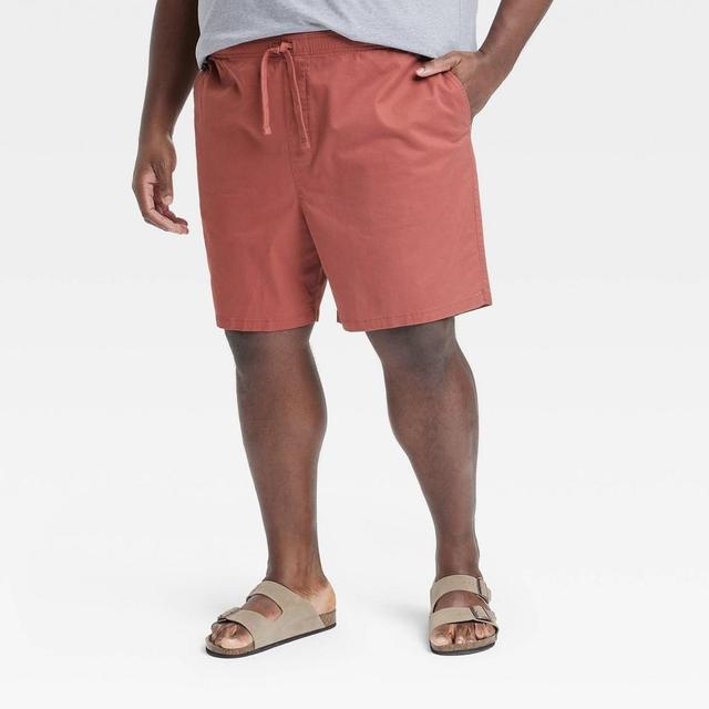 Mens Big & Tall 7 Everyday Pull-On Shorts - Goodfellow & Co Drama Red 5XL Product Image