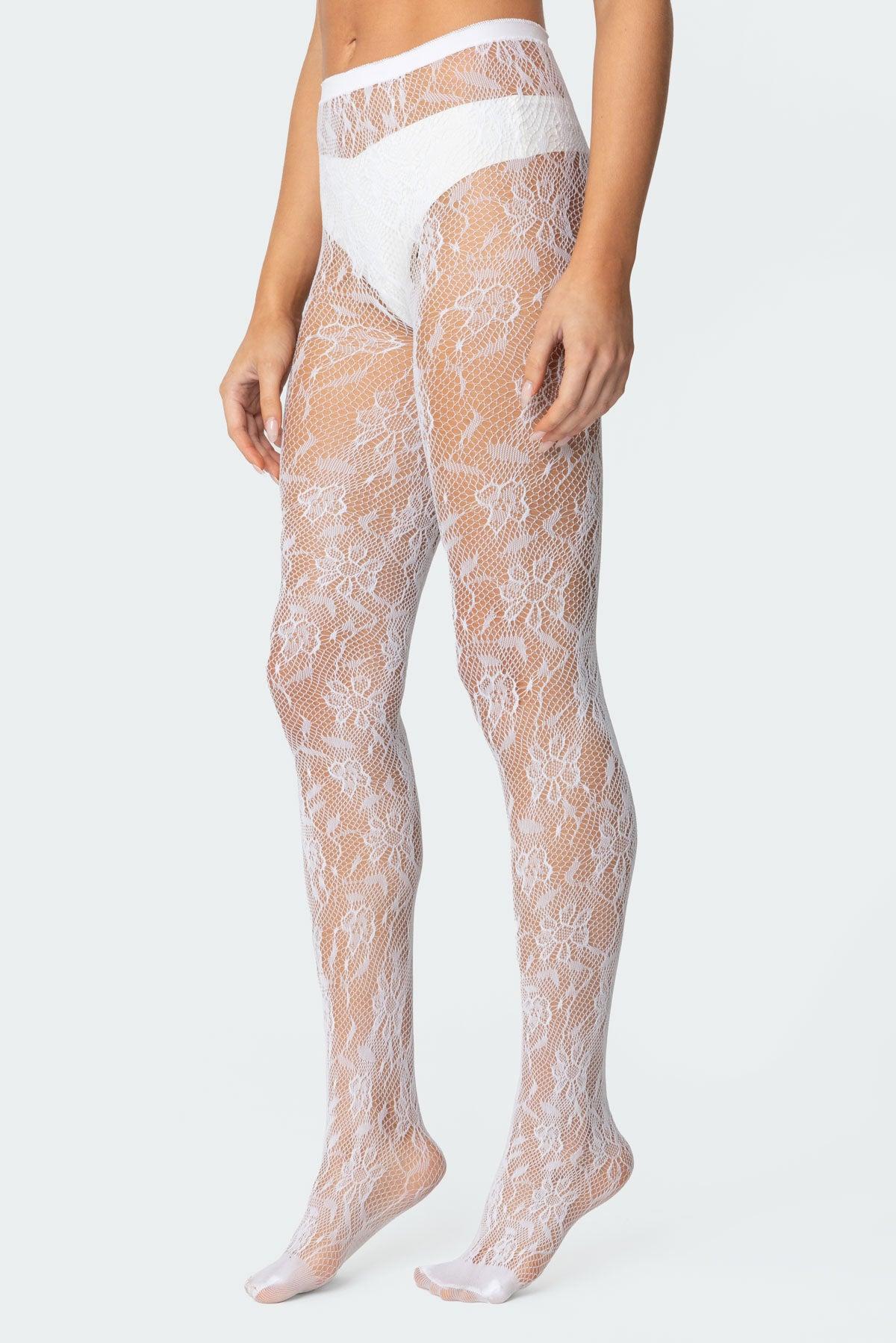 Lacey Fishnet Tights Product Image