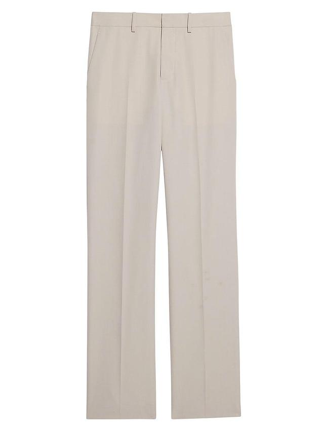 Mens Wool Straight-Leg Trousers Product Image