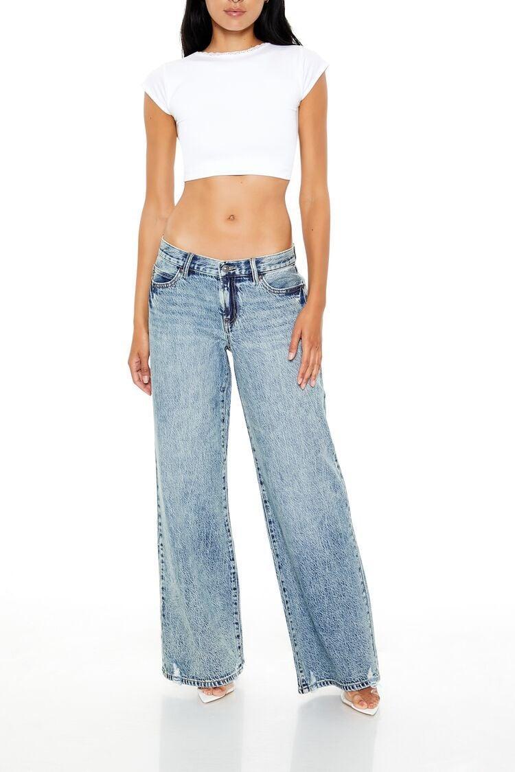 Mineral Wash Baggy Jeans | Forever 21 Product Image