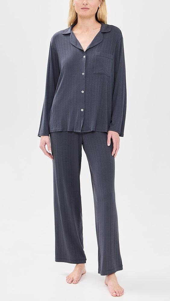 Eberjey Gisele Rib Long PJ Set | Shopbop Product Image