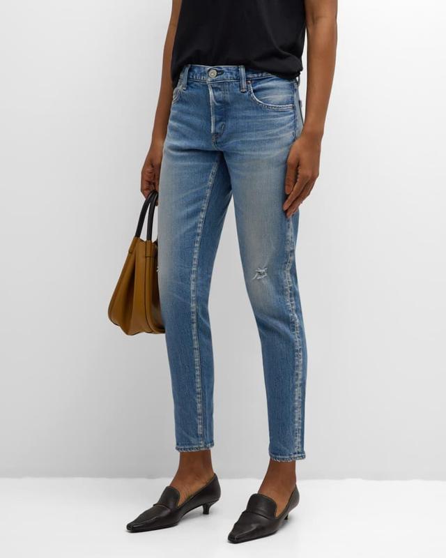 Kendall Tapered Cropped Jeans Product Image