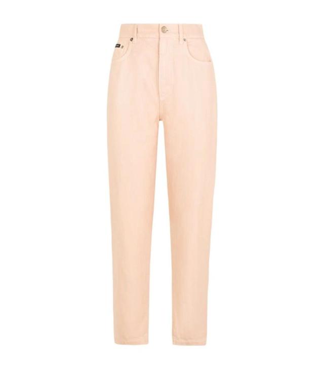 Frosted Denim Amber Jeans In Pink Product Image