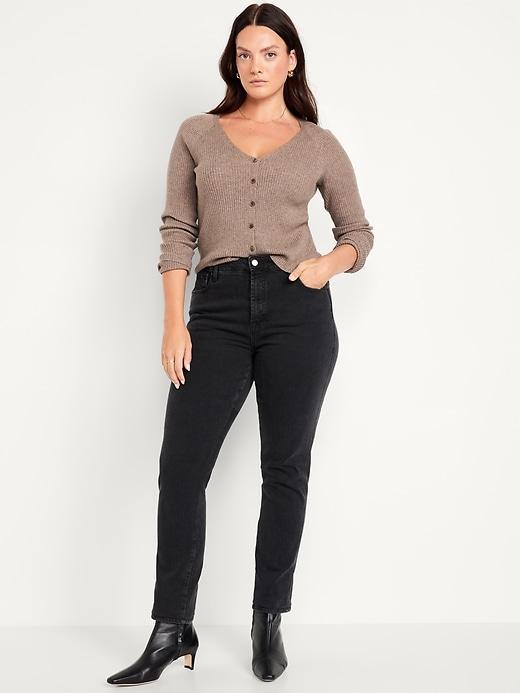 High-Waisted Vintage Slim Jeans Product Image