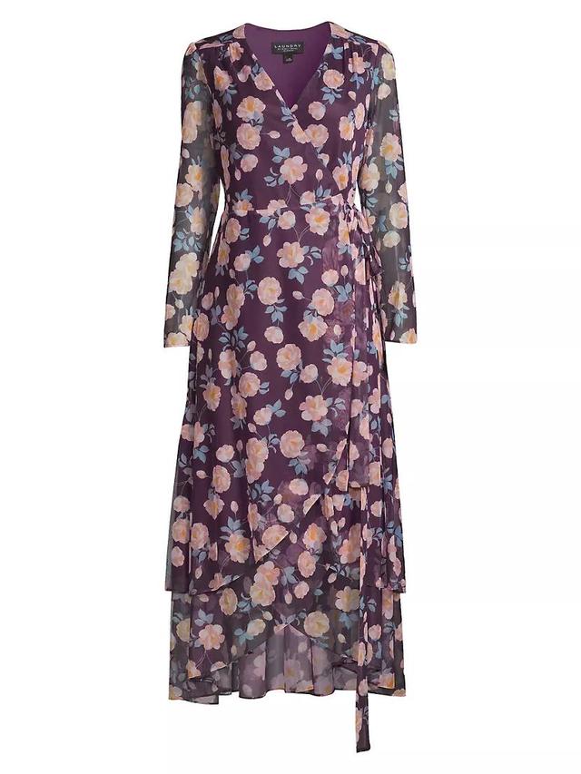 Floral Wrap Maxi Dress Product Image