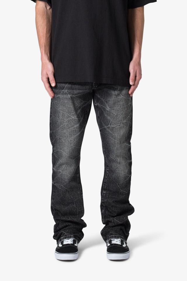 B670 Wave Wash Flare Denim - Washed Black Product Image