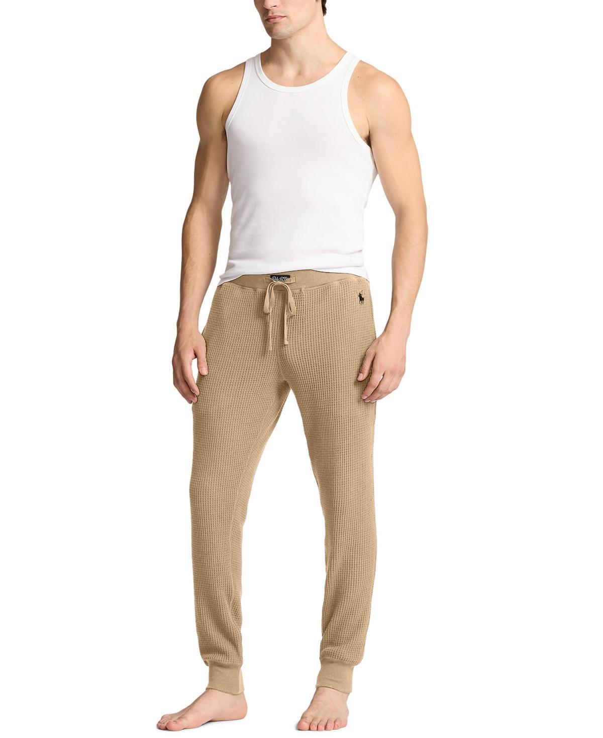 Polo Ralph Lauren Mens Thermal Jogger Pajama Pants - Tan/ Product Image