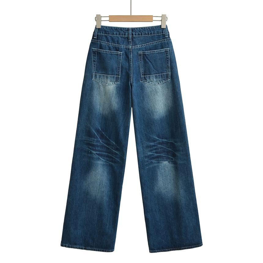 Washed Loose Fit Jeans Product Image