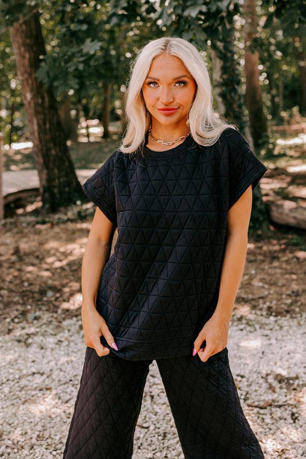 Creekside Cabin Shift Top In Black product image