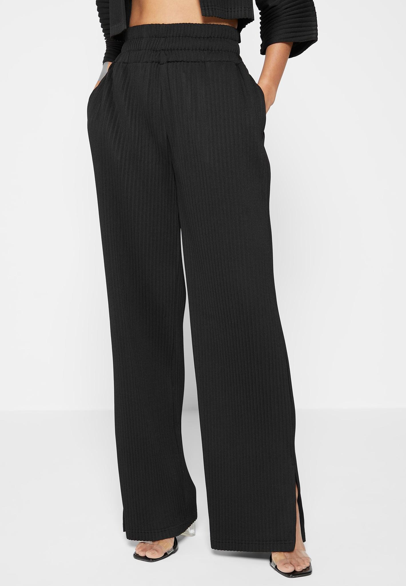 Pleated Trousers - Black Female Product Image