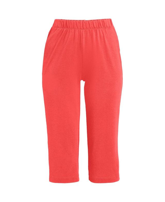 Womens Lands End Sport High Waist Pull-On Capri Pants Product Image