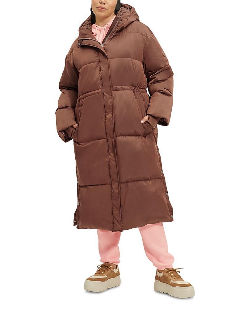 UGG(r) Keeley Faux Shearling Trim Longline Puffer Coat Product Image