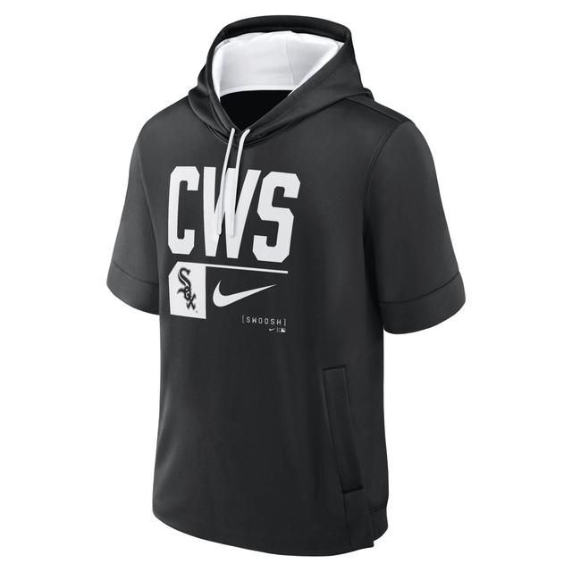 Chicago White Sox Tri Code Lockup Nike Mens MLB Short-Sleeve Pullover Hoodie Product Image