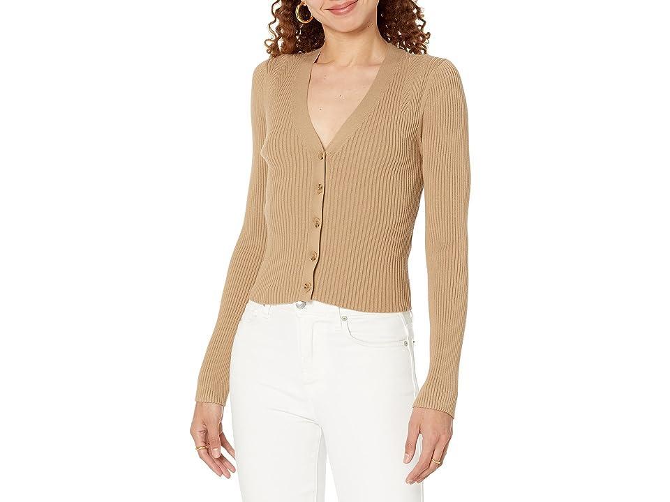 Michael Stars Khalia Cropped Cardigan (Safari) Women's Clothing Product Image