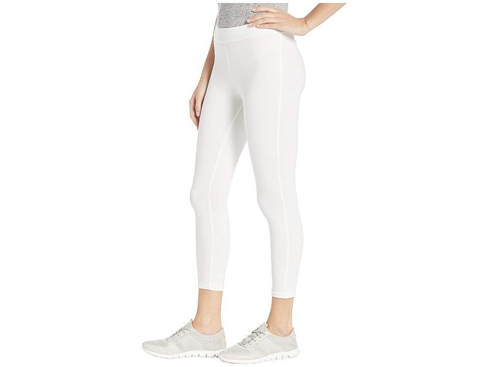 HUE Wide Waistband Blackout Cotton Capri Leggings Women's Casual Pants Product Image