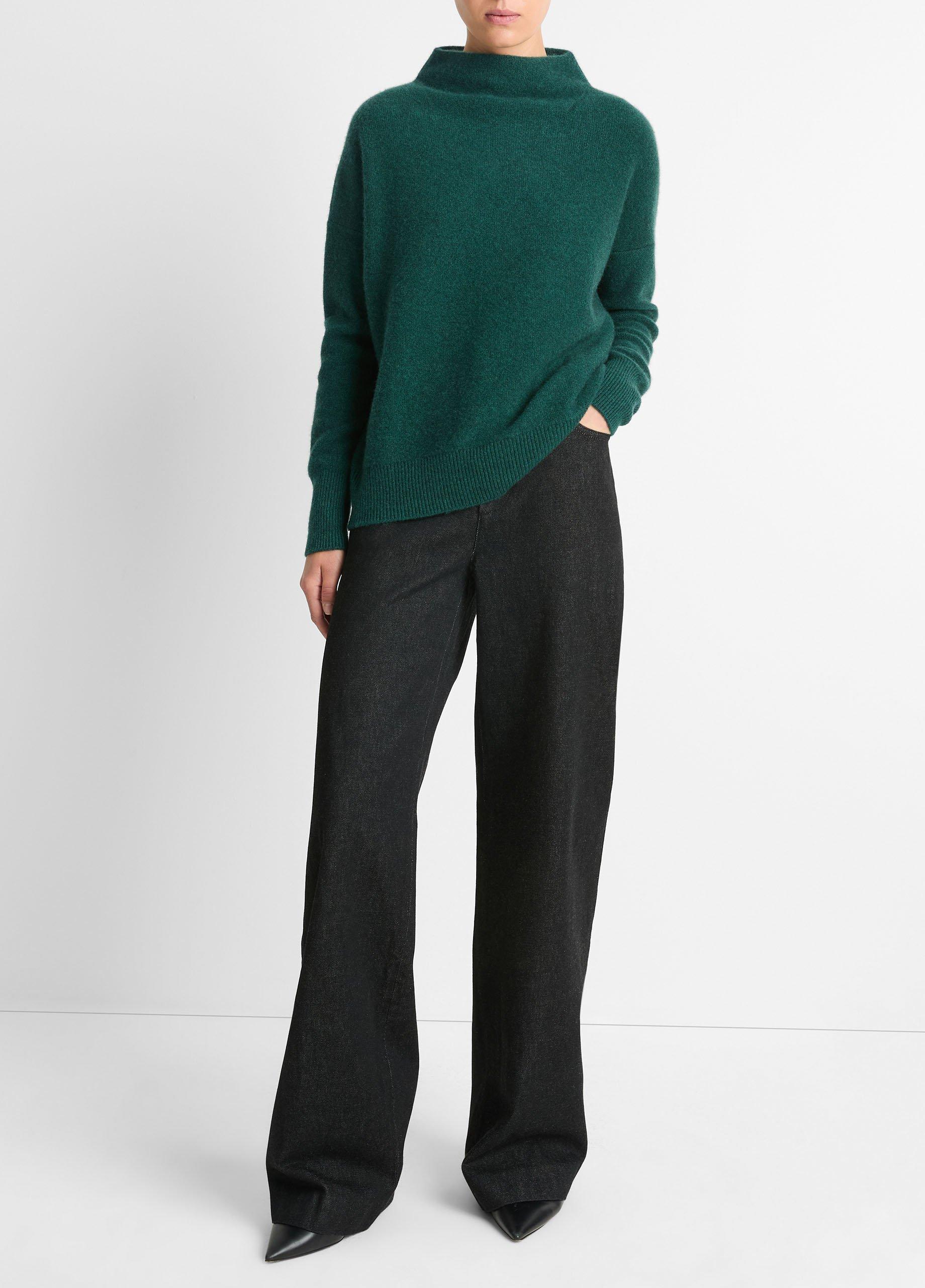 Plush Cashmere Funnel Neck Sweater Product Image