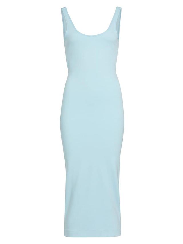 Womens Scoop Neck Sleeveless Midi-Dress Product Image