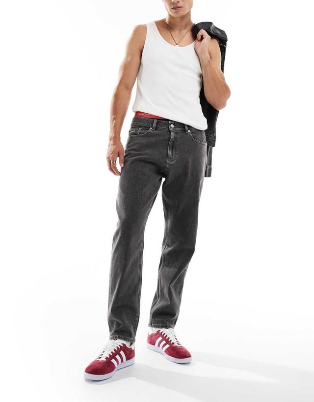 Tommy Jeans Isaac relaxed tapered jeans in black Product Image