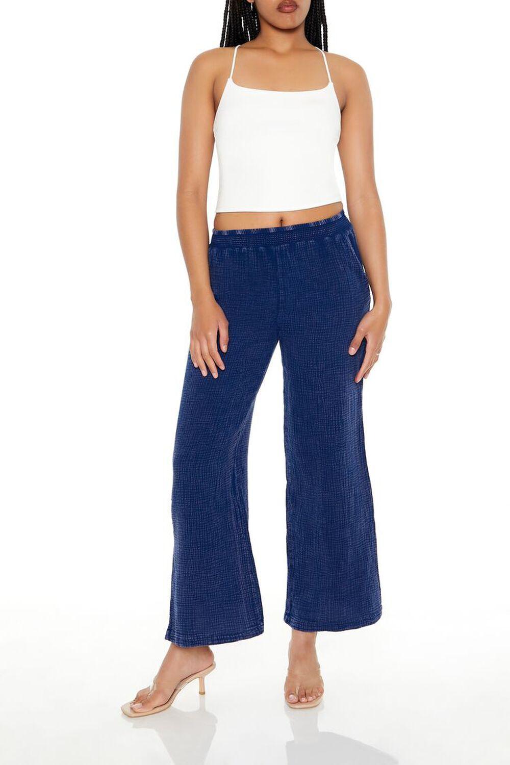 Mineral Wash Wide-Leg Pants | Forever 21 Product Image