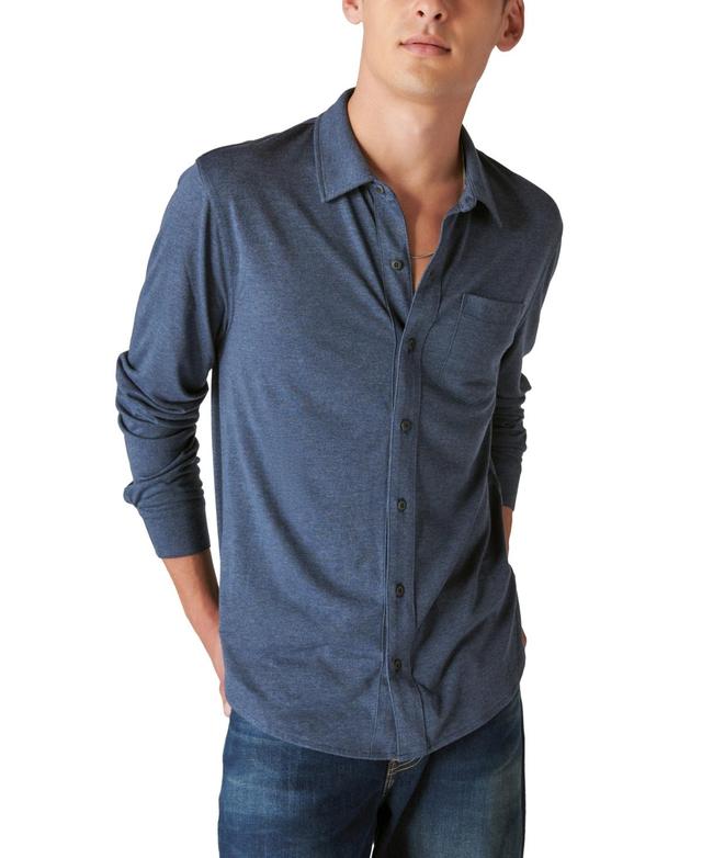 Lucky Brand Knit Button-Up Shirt Product Image