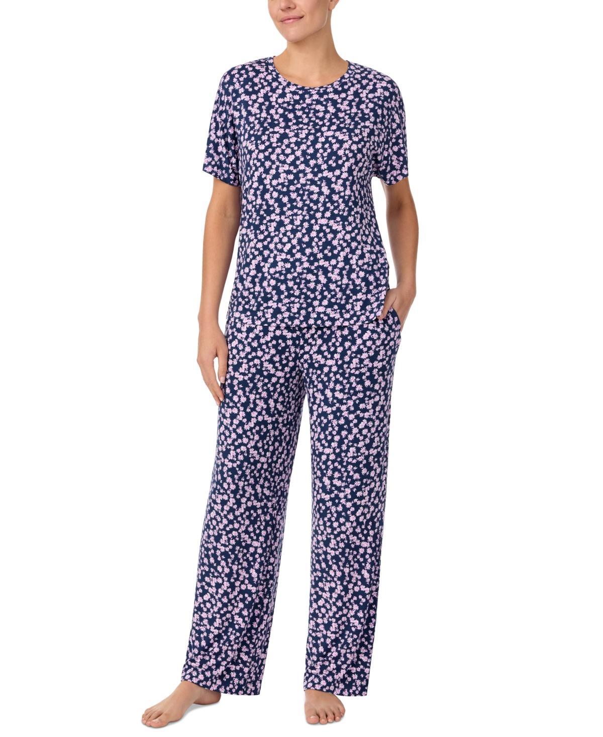 Sanctuary Womens 2-Pc. Short-Sleeve Floral Pajamas Set Product Image