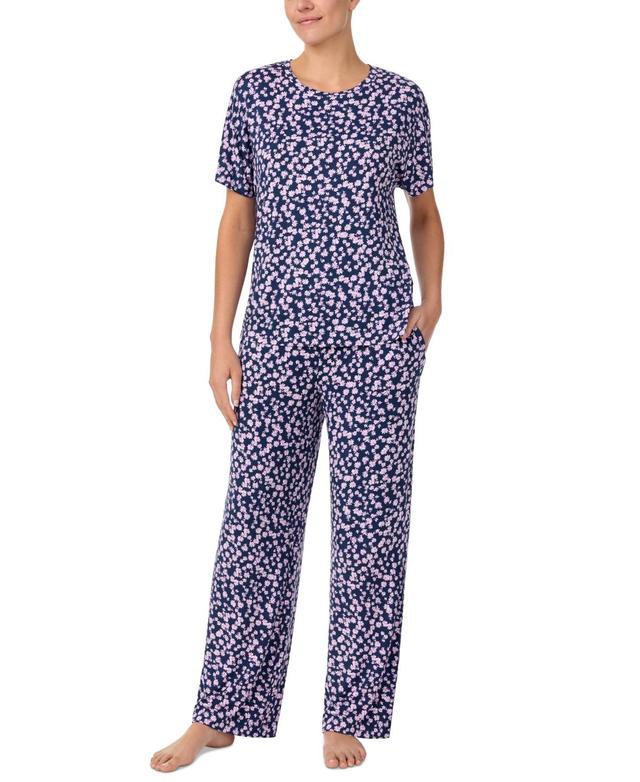 Sanctuary Womens 2-Pc. Short-Sleeve Floral Pajamas Set Product Image