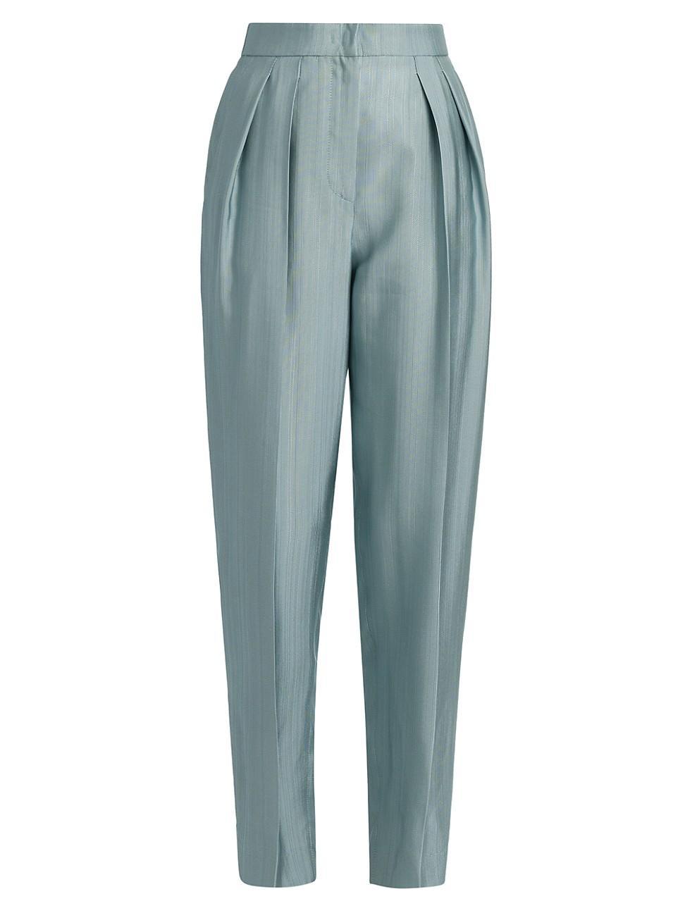 Womens Tapered Straight-Leg Trousers Product Image