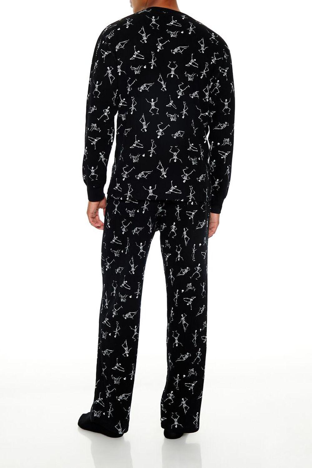 Sweater-Knit Skeleton Top & Pants Pajama Set | Forever 21 Product Image