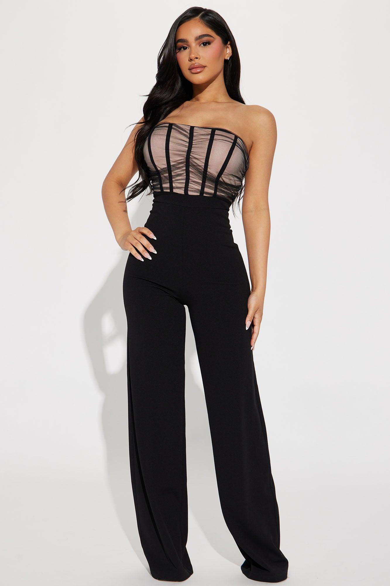 NIght Out To Dance Jumpsuit - Black Product Image