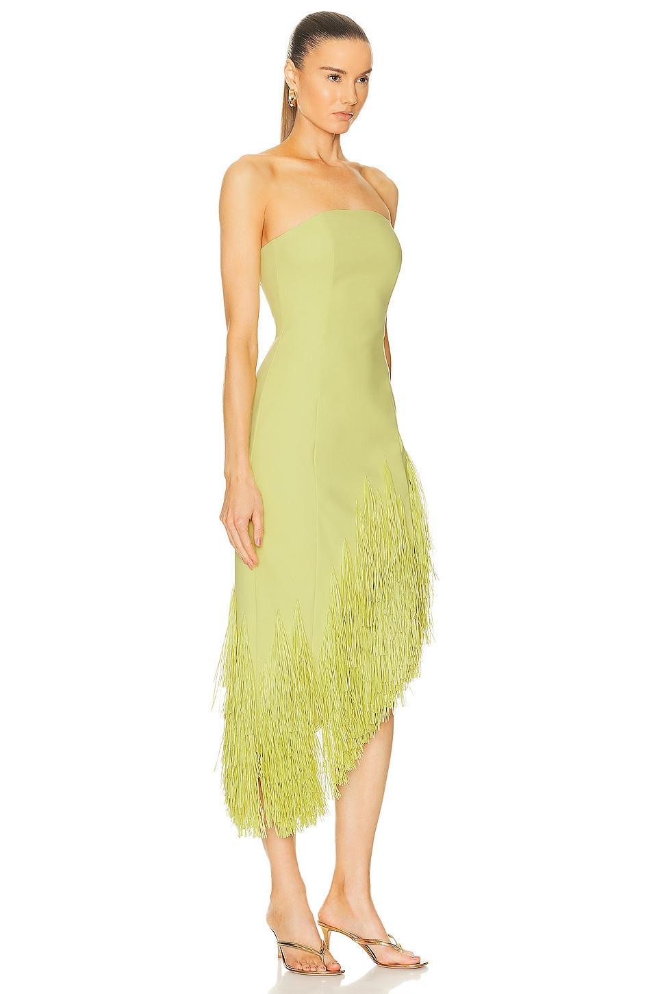 Cult Gaia Libby Mid Length Gown in Lemon Product Image