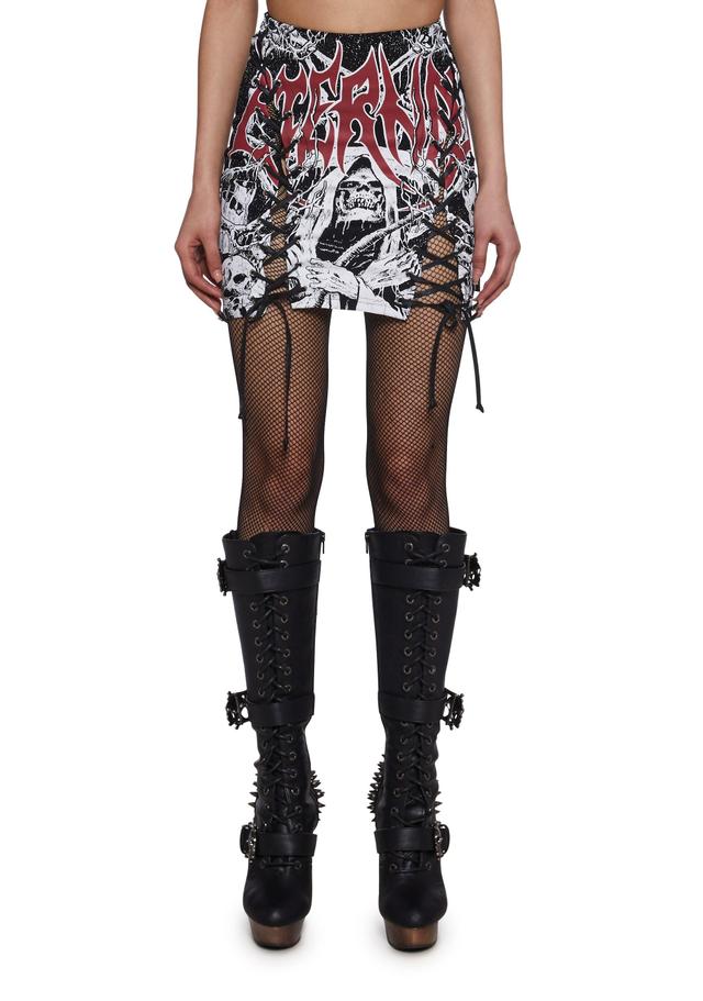 Widow Lace Up Skirt Mini Eternal Product Image