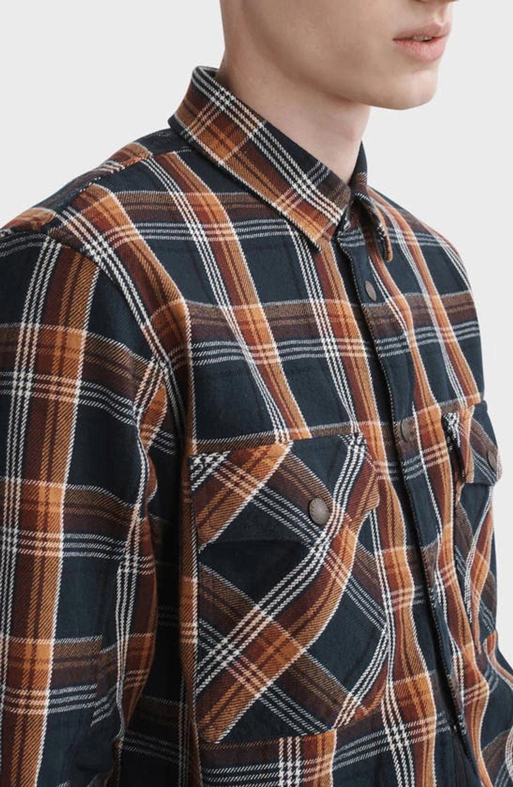 RAG & BONE Engineered Japanese Plaid Shirt Jacket In Blue Product Image