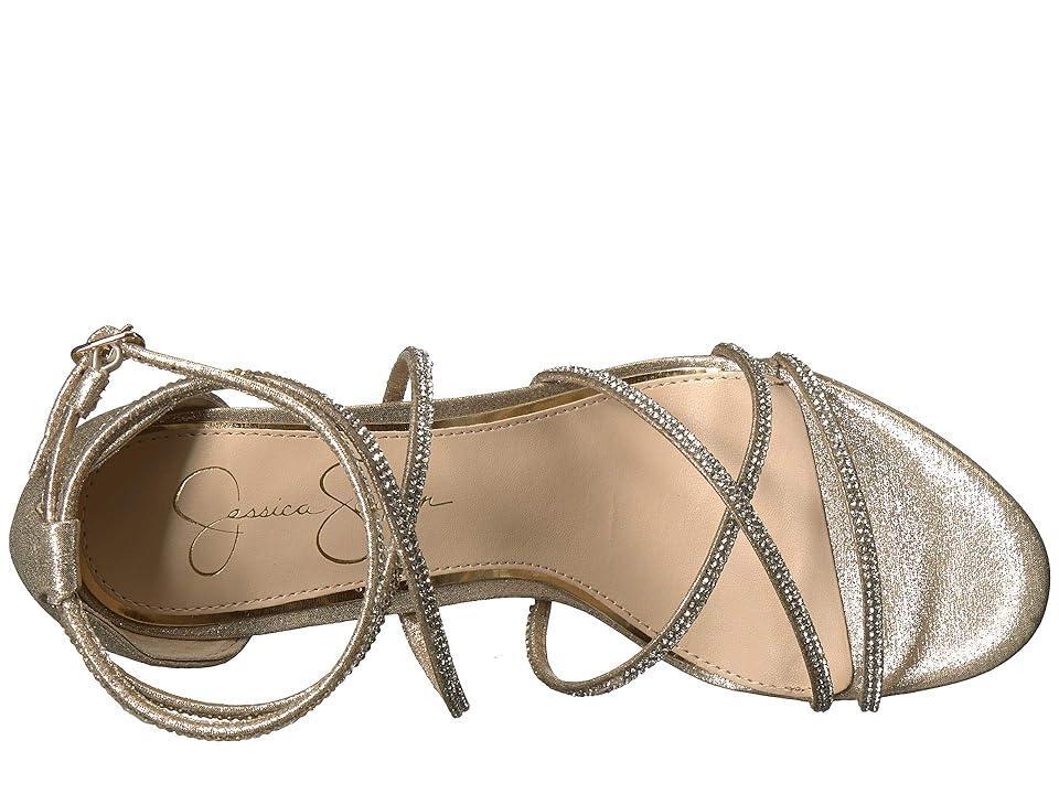 Jessica Simpson Jaeya Metallic Rhinestone Strappy Dress Sandals Product Image