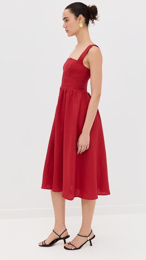 Reformation Tagliatelle Linen Dress | Shopbop Product Image