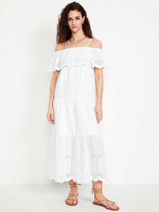 Cold Shoulder Maxi Swing Dress Product Image