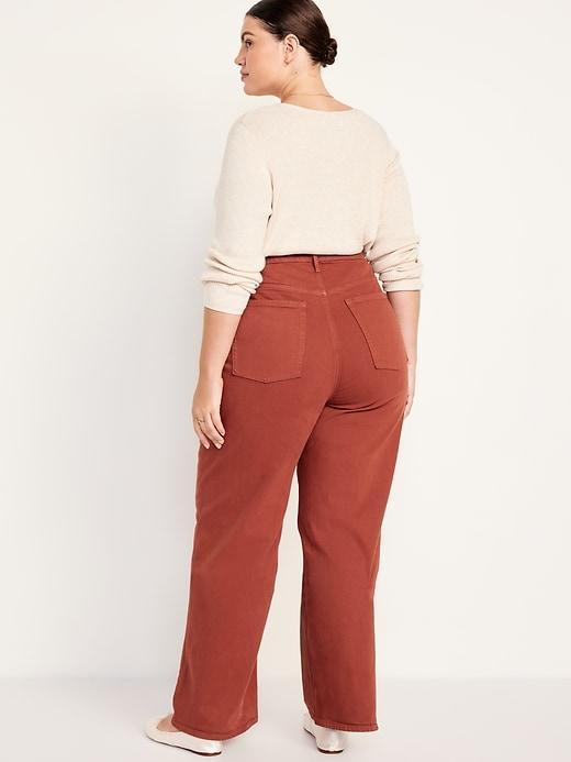 Extra High-Waisted Sky-Hi Wide-Leg Jeans Product Image