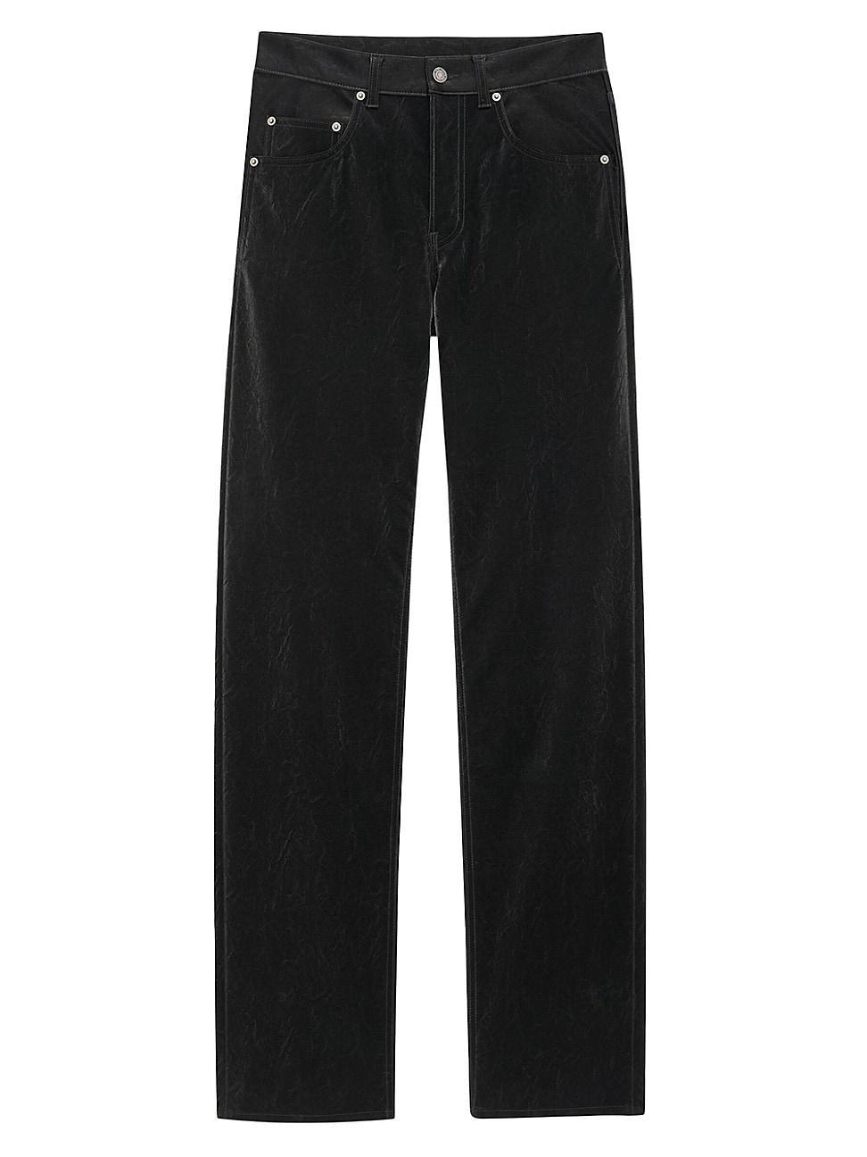 Womens Long Extreme Baggy Jeans In Crinkle product image