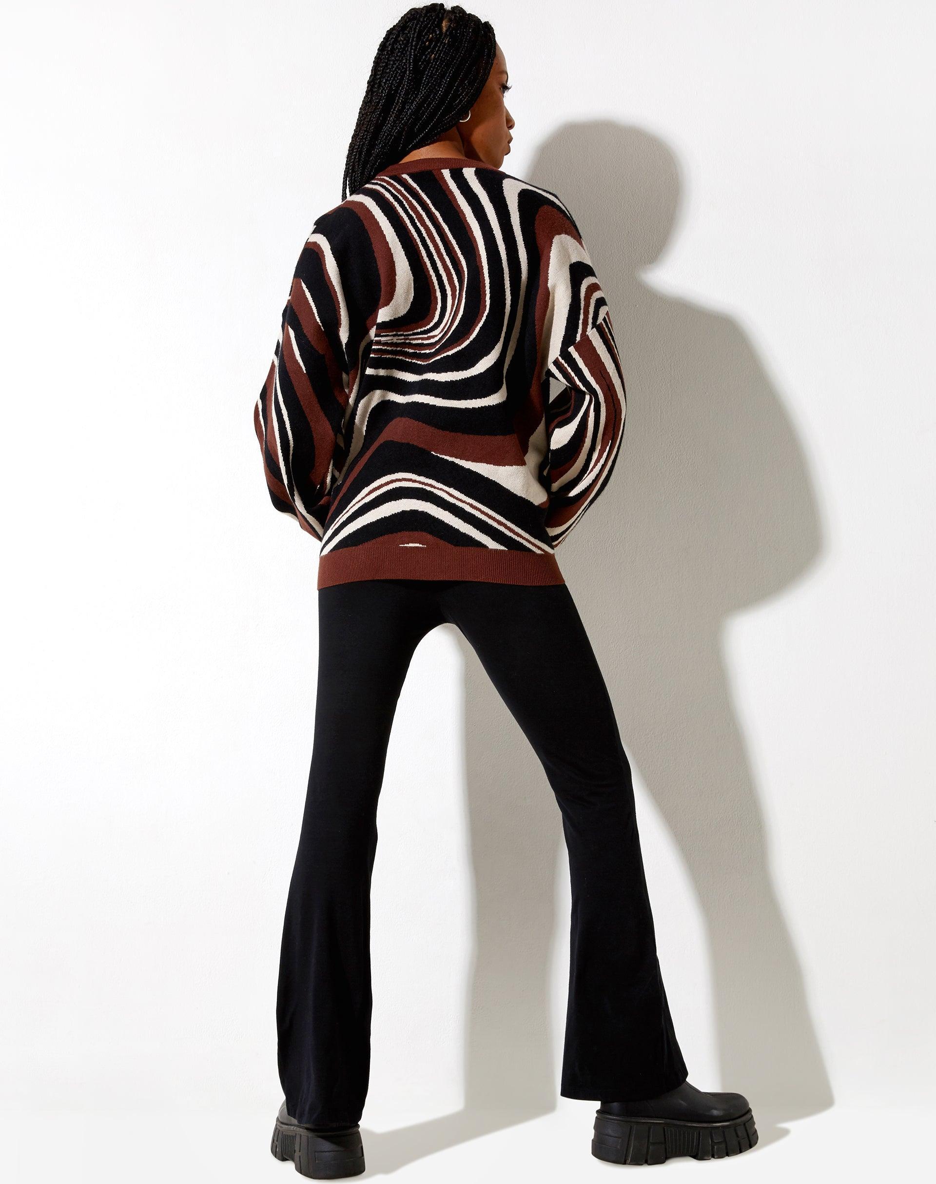 Mably Jumper in Mega Ripple Brown Product Image