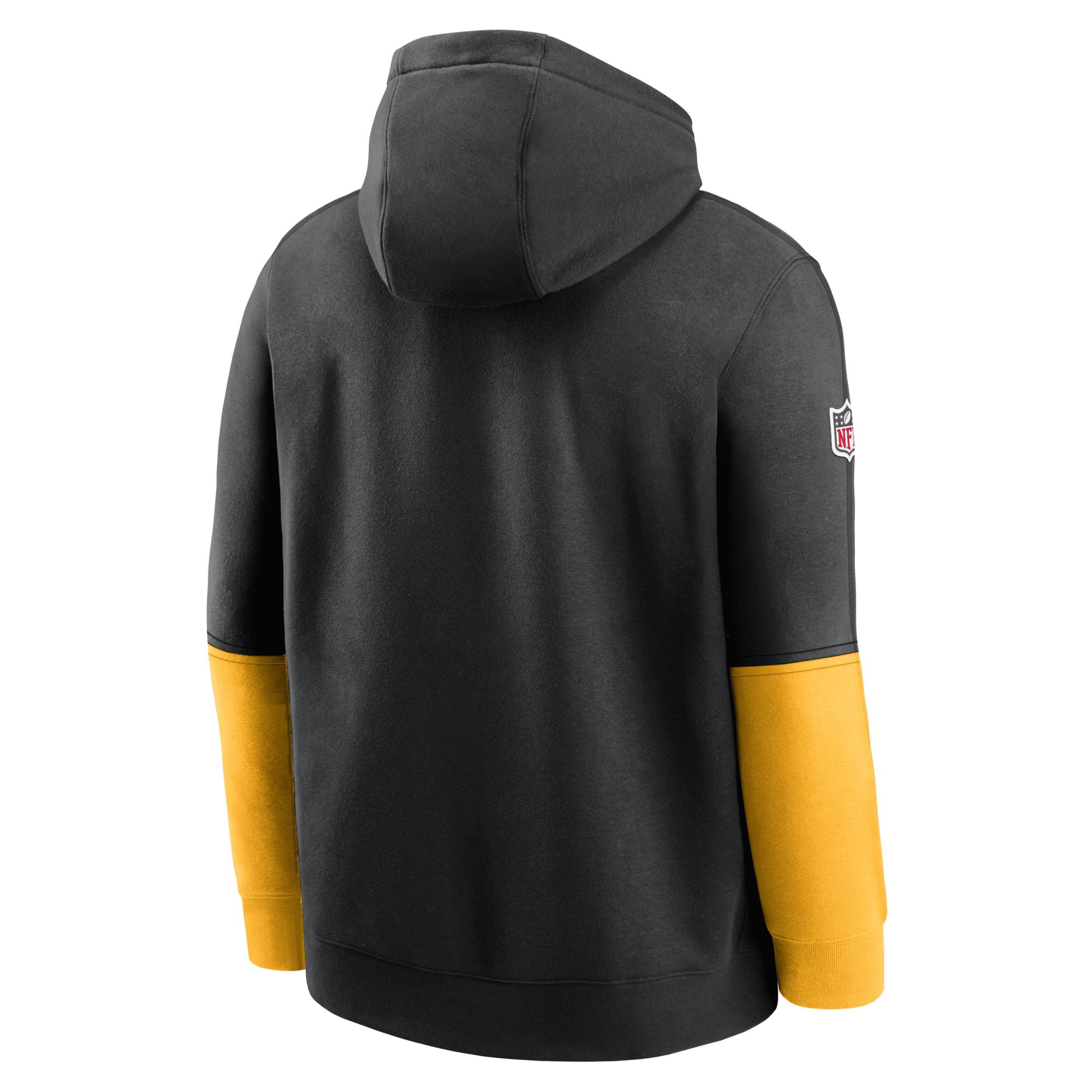 Pittsburgh Steelers Sideline Team Issue Club Nike Mens NFL Pullover Hoodie Product Image