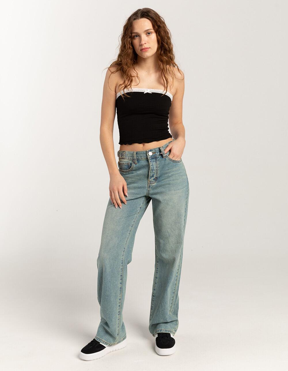 RSQ Womens Lace Trim Tube Top Product Image