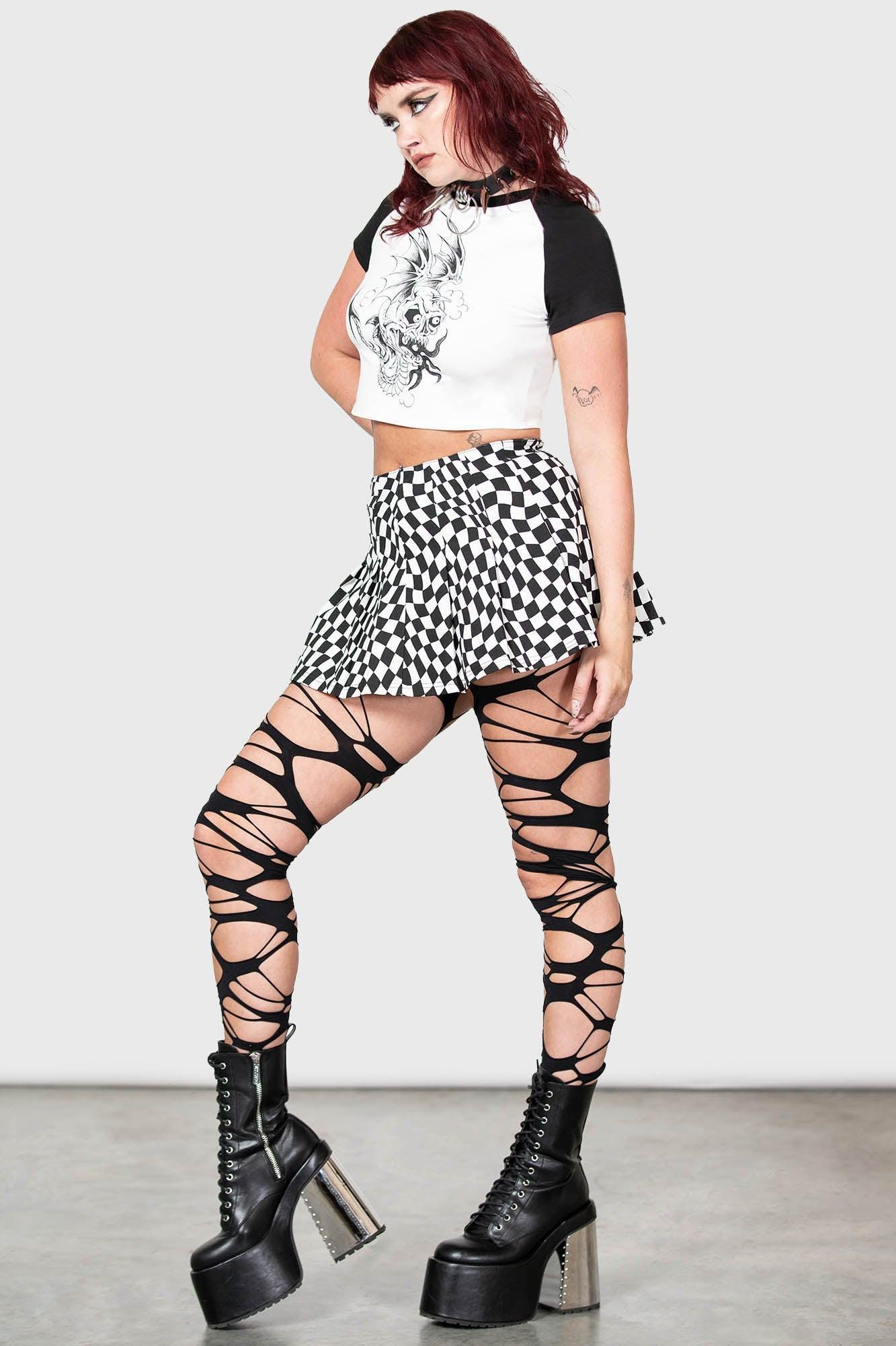 Punk/Wave Mini Skirt - Resurrect Female Product Image