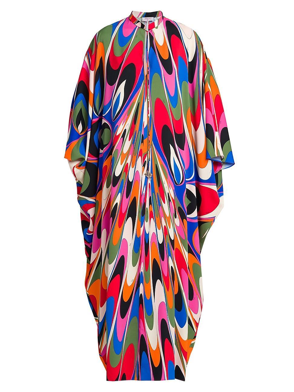 Womens Oversized Printed Caftan Product Image