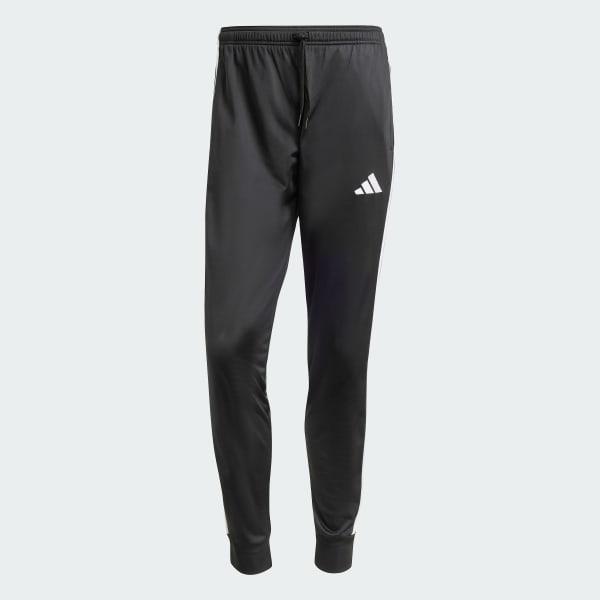 adidas 3-Stripes Tricot Regular Tapered Track Pants Black 2XL Mens Product Image